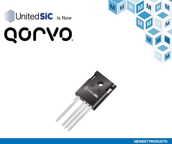 Mouser stocke désormais les FET SiC UF4C/SC 1 200 V Gen 4 d’UnitedSiC (désormais Qorvo) pour les applications d’alimentation